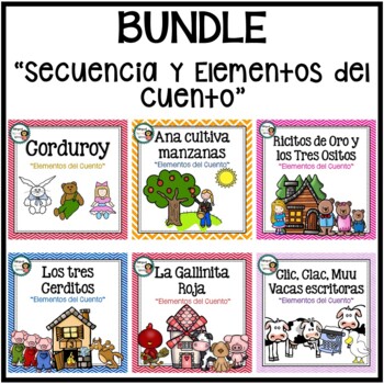 Preview of Secuencia y Elementos del Cuento **BUNDLE**