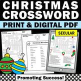 Christmas ELA Worksheets Crossword Puzzle Morning Work Eme