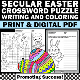 Easter Holiday Crossword Puzzle Easter Coloring Sheets Wri