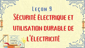 Preview of Sécurité électrique et utilisation durable de l'électricité: BC curriculum