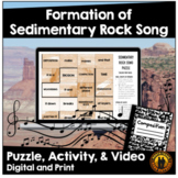 Sedimentary Rock Formation Song and Puzzle Activity with Video