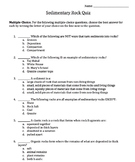 Sedimentary Rock Quiz