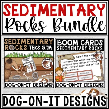 Preview of Sedimentary Rocks BOOM Cards Bundle