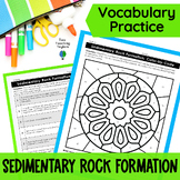 Sedimentary Rocks Worksheets - Color by Number Science Rev
