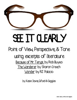 Preview of See It Clearly: Using Literature to Teach Point of View, Perspective and Tone