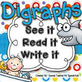 ** See It, Read It, Write It-- DIGRAPHS {Word Work Centers