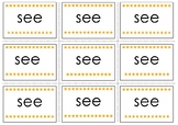 See Pre-Primer Sight Word Flash Cards