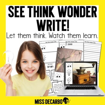 Preview of See Think Wonder WRITE Kindergarten- 2nd Writing Morning Work