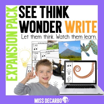 Preview of See Think Wonder Write EXPANSION PACK Morning Work Digital Distance Learning