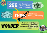 See, Think, Wonder thinking routine poster-early years.