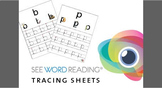 See Word Reading Alphabet Tracing Sheets Preschool / Kinde