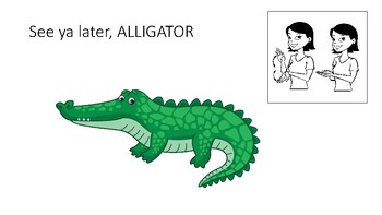 Preview of See Ya Later, Alligator Book