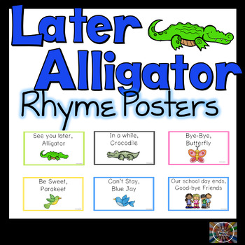 See You Later Alligator Rhymes Worksheets Teaching Resources Tpt