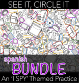 See it, Circle it - Beginner Spanish - An 'I Spy' Themed BUNDLE