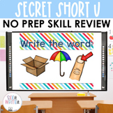 Secret Words - Short U CVC Word Work Interactive Powerpoint