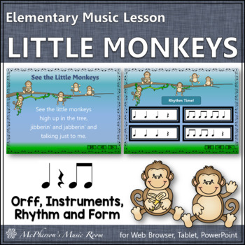 Preview of Spring Music Lesson & Activity for Elementary Music | Eighth Notes