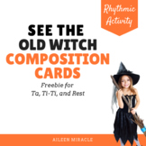 See the Old Witch Composition Cards {Freebie}