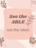 See the able not the label POSTER