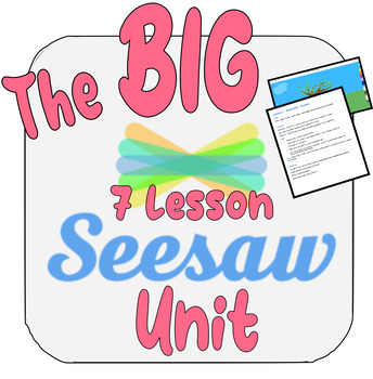 Preview of SeeSaw - 6+ Lessons - FUN, EDITABLE, STEAM Unit! Elementary Technology