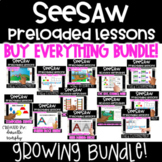 SeeSaw Activities ENDLESS GROWING BUNDLE | Math Games | ELA Games