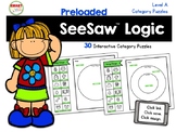SeeSaw™ Logic Category Puzzles Level A Distance Learning