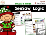SeeSaw™ Logic Matrix Puzzles (Winter and Holiday) Level A 