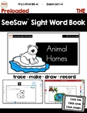SeeSaw™ Sight Word Book #1 THE Distance Learning