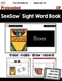 SeeSaw™ Sight Word Book #2 OF Distance Learning