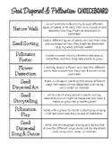 Seed Dispersal & Pollination Choiceboard