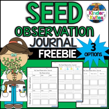 Preview of Seed Growth Observation Journal | Life Science | Spring | Lima Bean | FREEBIE