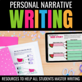 Personal Narrative Writing Bundle: Graphic Organizers, Checklists, & Activities