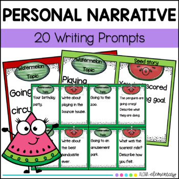 Preview of Personal Narrative/small moments/ Writing Prompts
