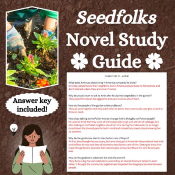 Preview of Seedfolks Novel Study Guide (comprehension questions for all chapters)