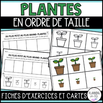 Preview of FRENCH Seedlings Size Ordering for Spring | Les plantes en ordre de taille