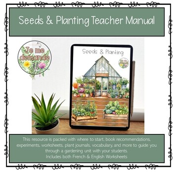 Preview of Seeds & Planting Teacher's Manual (Take the Learning Outside)