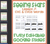 Seeing Stars - Box 2: Simple Syllables - 4 Google Slide Lessons