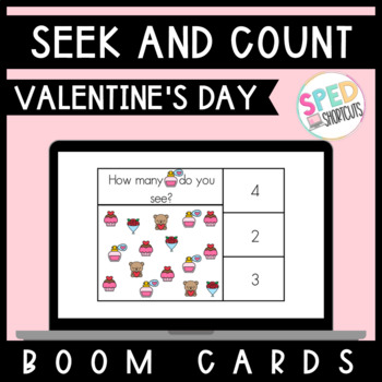 Preview of Seek & Count | Valentine's Day | BOOM™ Cards 