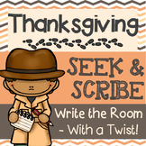 Seek & Scribe - Thanksgiving {Write the Room with a Twist}