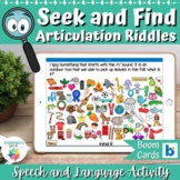 Seek and Find Articulation Boom Cards™ No Prep Speech Ther