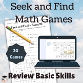 Math Review Activities Bundle