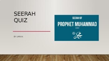 Preview of Islam Quiz Seerah Prophet Muhammad (SA) 20 Questions Self-graded Form