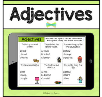 Preview of Seesaw Activities - Adjectives - Language & Grammar - Online Learning