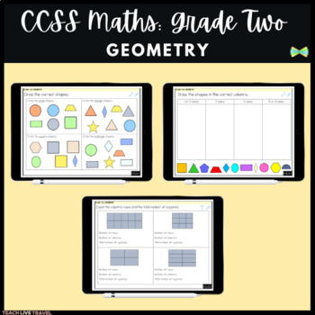 Preview of Grade Two Math | Geometry | CCSS | Seesaw Activities | Online Learning