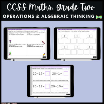 Preview of Grade Two Math | Operations & Algebraic Thinking | CCSS | Seesaw Activities