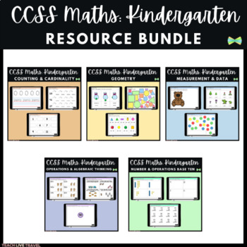 Preview of Kindergarten Math BUNDLE | CCSS | Seesaw Activities | Online Learning