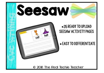 Preview of Seesaw Activity - CVC/Short Vowel Writing