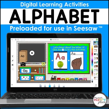 Preview of Seesaw Alphabet Activities Bundle (Pre-loaded) - Distance Learning