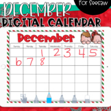 Seesaw Calendar | December Digital Calendar