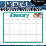 Seesaw Calendar | January Digital Calendar