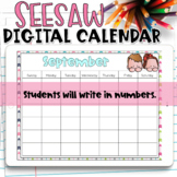 Seesaw Calendar | September Digital Calendar
